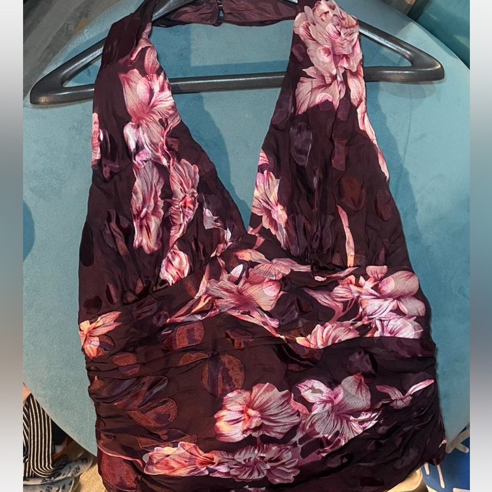Floral Corset Halter Top